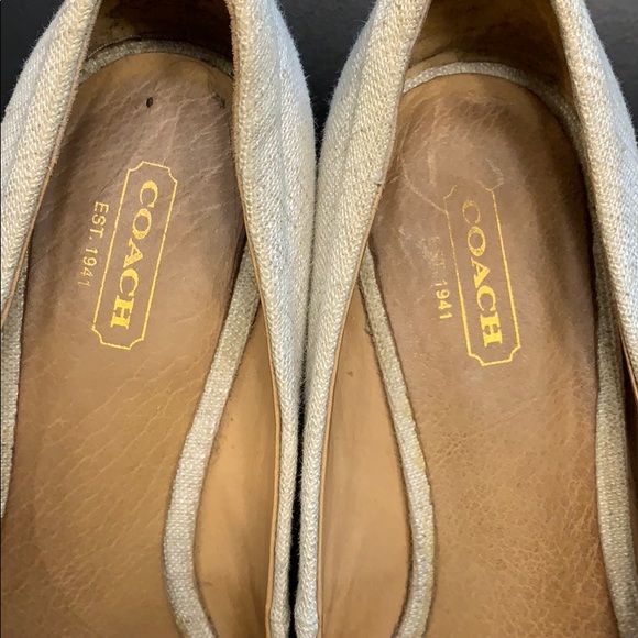 Coach Linen Wedges - Picture 6 of 8